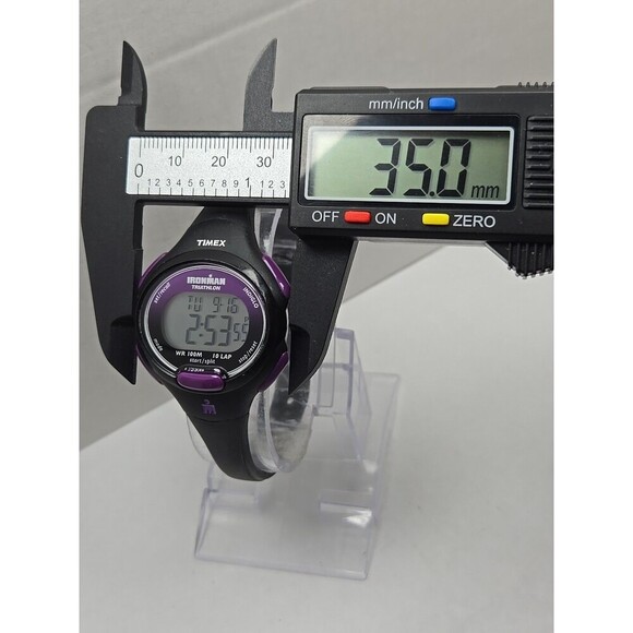 Womens Timex Ironman Triathlon 10 Lap Digital Watch Indiglo Alarms New Battery - Picture 6 of 11